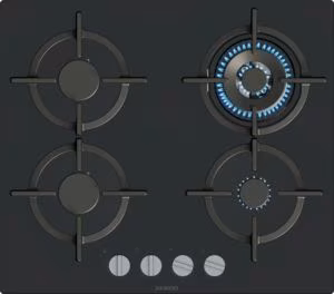 Siemens EP6A6HI10 iQ500, Gas hob, 60 cm, Tempered glass, Black