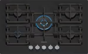 Siemens EP7A6QI40 iQ500, Gas hob, 75 cm, Tempered glass, Black