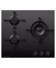 Fisher & Paykel CG603DLPGB4 60cm 3 Burner Gas Hob - Black Glass