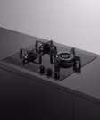 Fisher & Paykel CG603DLPGB4 60cm 3 Burner Gas Hob - Black Glass