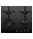 Fisher & Paykel CG604DNGGB4 60cm 4 Burner Gas Hob - Black Glass