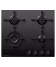 Fisher & Paykel CG604DNGGB4 60cm 4 Burner Gas Hob - Black Glass