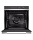 Fisher & Paykel OB60SD9PLX1 Wifi Connected Built In Electric Single Oven with Pyrolytic Cleaning - Black / Stainless Steel