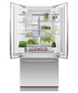 Fisher & Paykel RS80AU3 Integrated French Door Fridge Freezer Plumbed With Ice Maker
