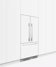 Fisher & Paykel RS90A3 Frost Free Integrated French Door Refrigerator Freezer