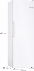Bosch GSN33VWEPG Series 4, Free-standing freezer, 176 x 60 cm, White