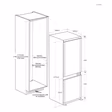 Haier HBW7518CTK Built In 70/30 Combi Fridge Freezer
