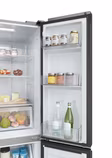 Haier HCR3818ENMM 83.3cm 60/40 Frost Free Multi Door Fridge Freezer - Inox