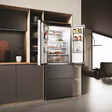 Haier HFR3718ENMD 70cm 60/40 Total No Frost Fridge Freezer - Dark Inox