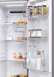 Haier HSR5918DNMP 90.5cm 70/30 Frost Free Fridge Freezer - Pt. Inox
