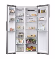 Haier HSR5918DNMP 90.5cm 70/30 Frost Free Fridge Freezer - Pt. Inox