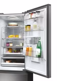 Haier HTW5618EWMG 60/40 Fridge Freezer - Silver