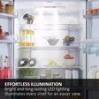 Haier HTW5618EWMG 60/40 Fridge Freezer - Silver