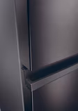 Haier HTW5618EWMP 59.5cm 60/40 Frost Free Fridge Freezer - Dark Inox