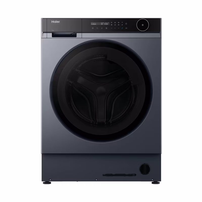 Haier HWB100B14858GUUK 10kg 1400 Spin Washing Machine - Graphite & Black