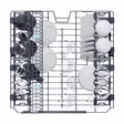 Haier XF 5C7M0W-80 Dishwasher - White - 15 Place Settings