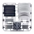 Haier XF 5C7M0W-80 Dishwasher - White - 15 Place Settings