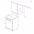 Haier XF 6B2M3BX-80 Dishwasher - Silver - 16 Place Settings