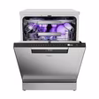 Haier XF 6B2M3BX-80 Dishwasher - Silver - 16 Place Settings