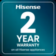 Hisense HDCEC5C10B 50cm Double Oven Electric Cooker with Ceramic Hob - Black