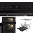 Hisense HDCEC5C10B 50cm Double Oven Electric Cooker with Ceramic Hob - Black
