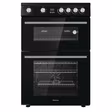 Hisense HDE3211BBUK 60cm Double Oven Electric Cooker with Ceramic Hob - Black