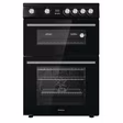 Hisense HDE3211BBUK 60cm Double Oven Electric Cooker with Ceramic Hob - Black
