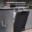 Hisense HS523E15BUK Slimline Dishwasher - Black - 10 Place Settings