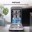 Hisense HS523E15BUK Slimline Dishwasher - Black - 10 Place Settings