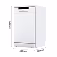 Hisense HS523E15WUK Slimline Dishwasher - White - 10 Place Settings
