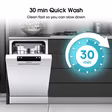Hisense HS523E15WUK Slimline Dishwasher - White - 10 Place Settings