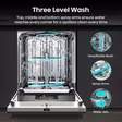 Hisense HV16AUK Full-Size Fully Integrated Dishwasher - 16 Place Settings