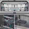Hisense HV16AUK Full-Size Fully Integrated Dishwasher - 16 Place Settings