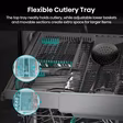 Hisense HV16AUK Full-Size Fully Integrated Dishwasher - 16 Place Settings