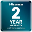 Hisense RB327N4BBE 55cm 50/50 Total No Frost Fridge Freezer - Black Steel