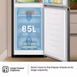 Hisense RB327N4BBE 55cm 50/50 Total No Frost Fridge Freezer - Black Steel
