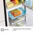 Hisense RB327N4BBE 55cm 50/50 Total No Frost Fridge Freezer - Black Steel
