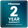 Hisense RB435N4BFE 59.5cm 60/40 Total No Frost Fridge Freezer - Black