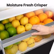 Hisense RB435N4BFE 59.5cm 60/40 Total No Frost Fridge Freezer - Black
