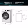 Hisense WF1Q1041BW 10kg 1400 Spin, Steam Washing Machine - White