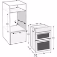 Hotpoint DIH10DW 89cm Built In Electric Double Oven - White