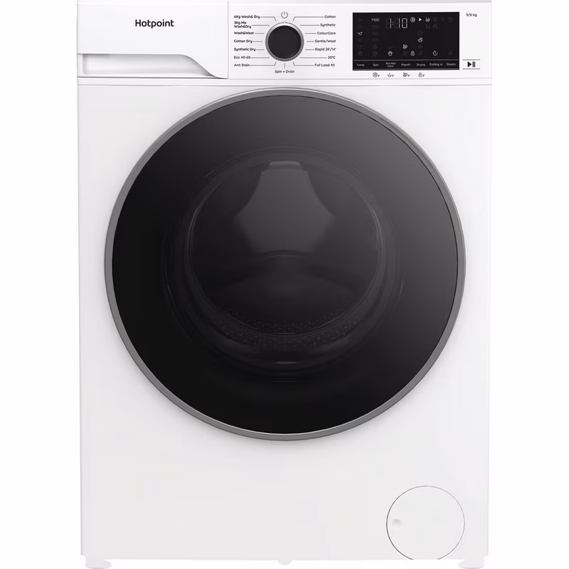 Hotpoint HBD9681ANTSTAIN 9kg/6kg 1400 Spin  Washer Dryer - White