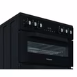 Hotpoint HDE6VDC2B1 60cm Double Oven Electric Cooker with Ceramic Hob - Black