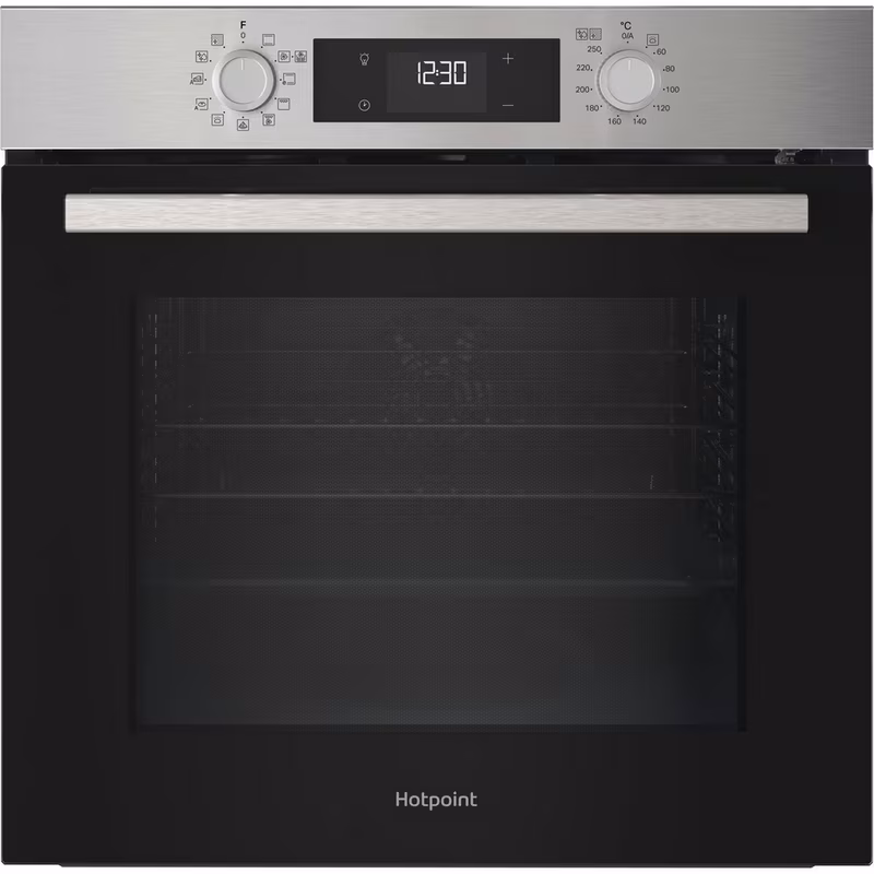 Hotpoint HO278PXUK 60cm Built In Electric Single Oven - Silver