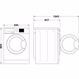 Hotpoint NSWF946BSUK 9kg 1400 Spin  Washing Machine - Black