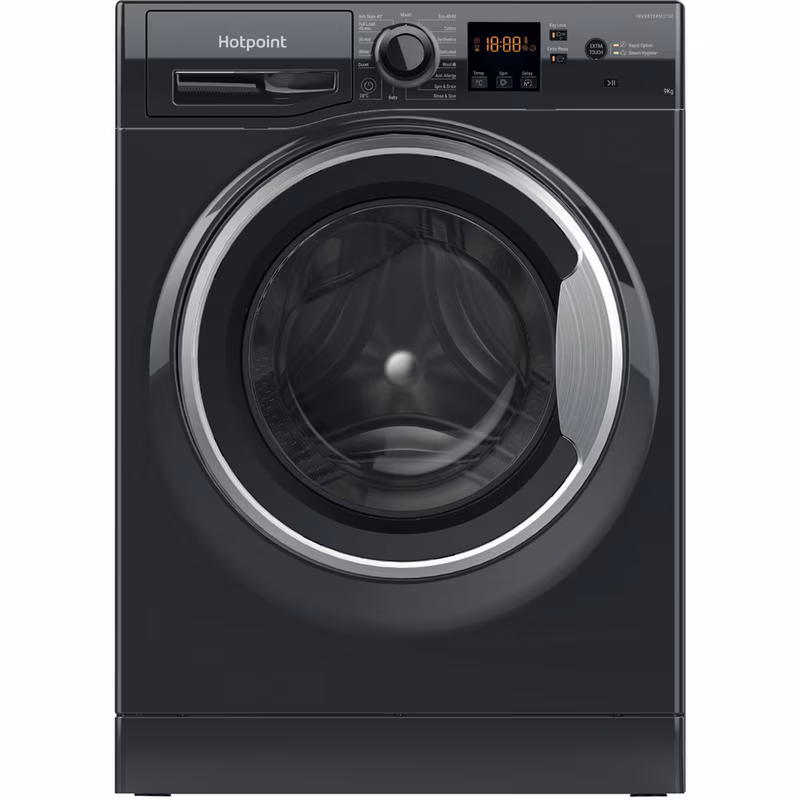 Hotpoint NSWF946BSUK 9kg 1400 Spin  Washing Machine - Black