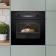 Bosch HQA534BB3B Series 4, Built-in oven with added steam function, 60 x 60 cm, Black