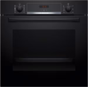 Bosch HQA534BB3B Series 4, Built-in oven with added steam function, 60 x 60 cm, Black