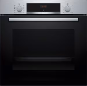 Bosch HQA534BS3B Series 4, Built-in oven with added steam function, 60 x 60 cm, Stainless steel