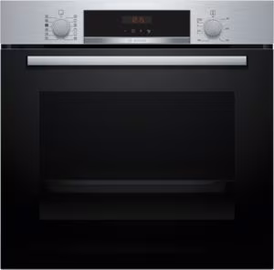 Bosch HQA574BS3B Series 4, Built-in oven with added steam function, 60 x 60 cm, Stainless steel